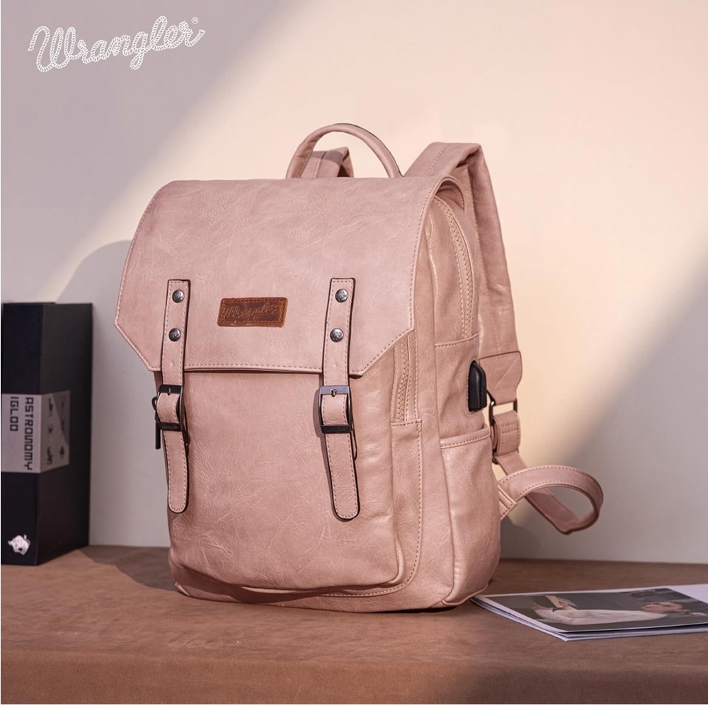 Pink Wrangler Vegan Backpack